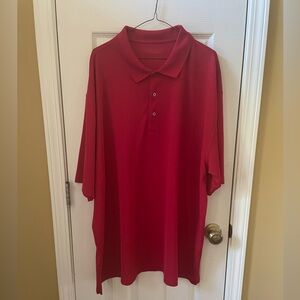 Men's Big and Tall red polo